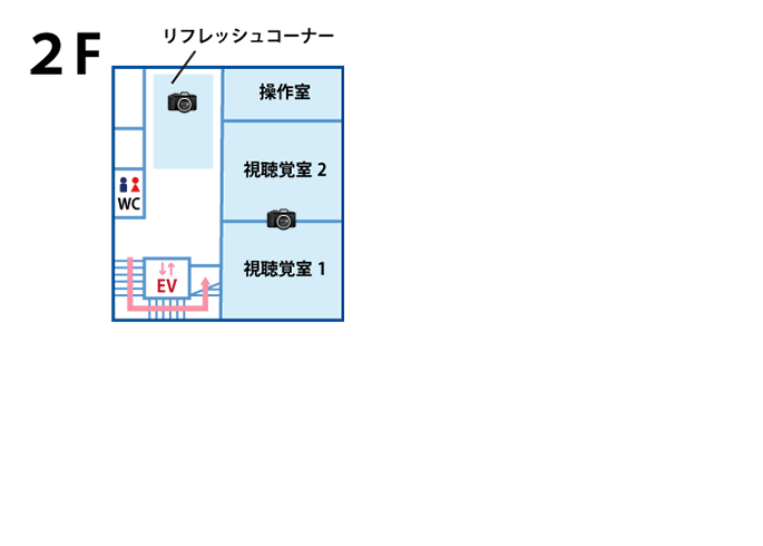 ひたちなか市立佐野図書館2階フロア図