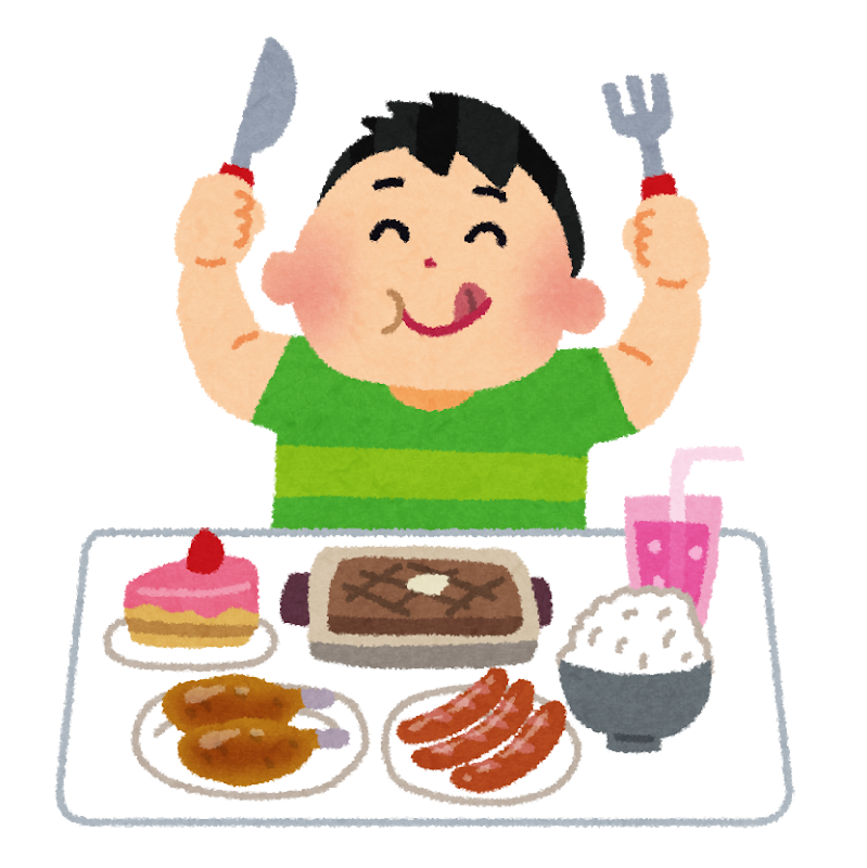 食事をする男の子