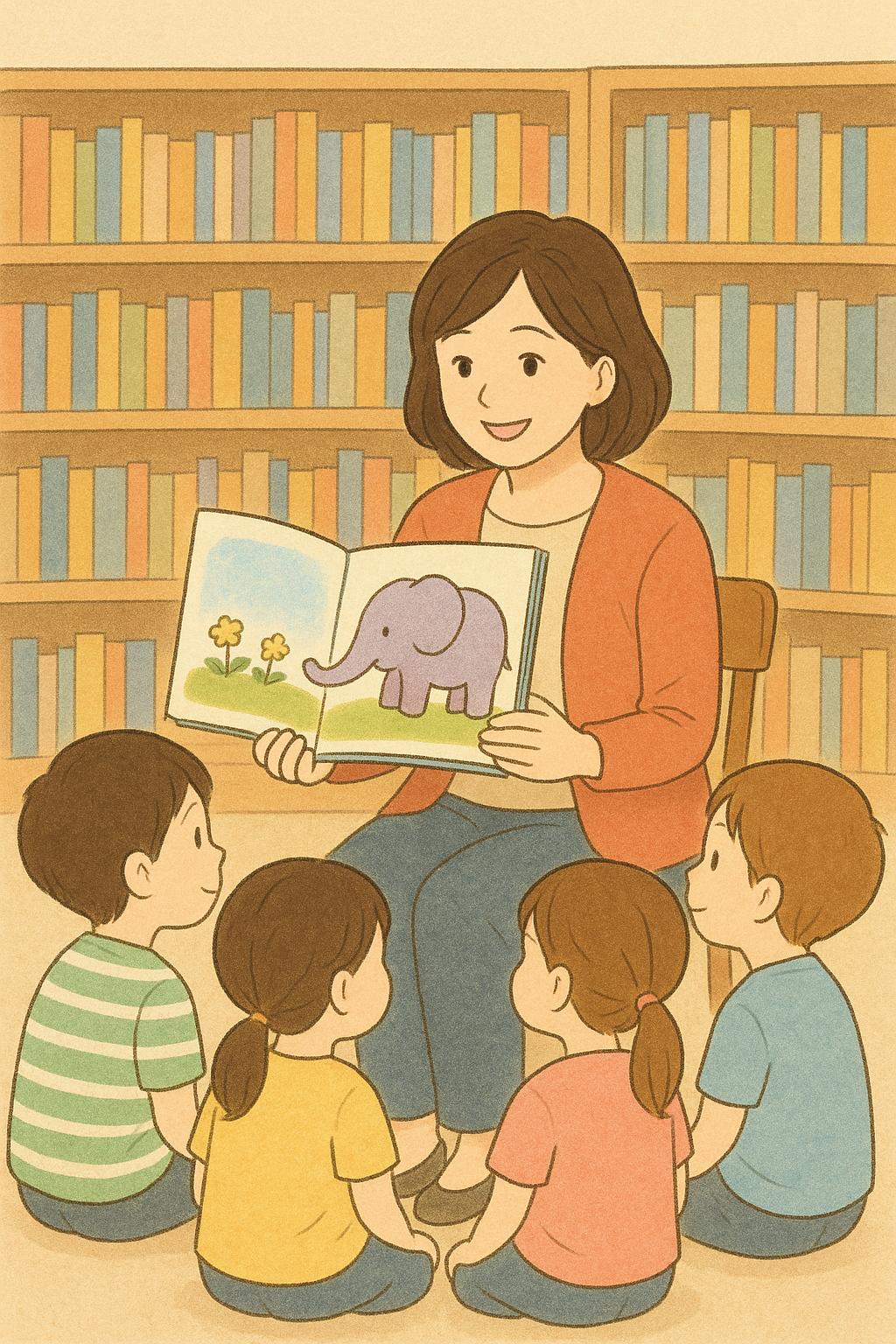 読み聞かせイラスト（AI）1