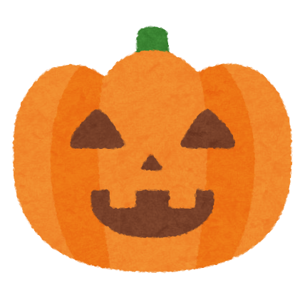 ハロウィンのカボチャのイラスト