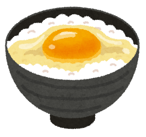 たまごかけご飯のイラスト
